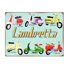 Metalskilt Lambretta